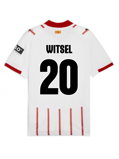 Moški Nogometna dresi replika Girona Axel Witsel #20 Domači 2025-26 Kratek rokav Moški Nogometna dresi replika Girona Axel Witsel #20 Domači 2025-26 Kratek rokav